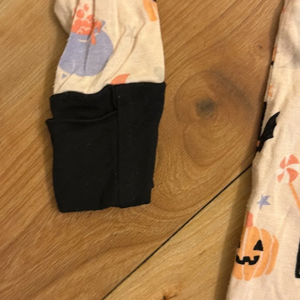 Emerson Baby Girls 12-18 Months Halloween BOO Bamboo Footed Sleeper Pajamas EUC